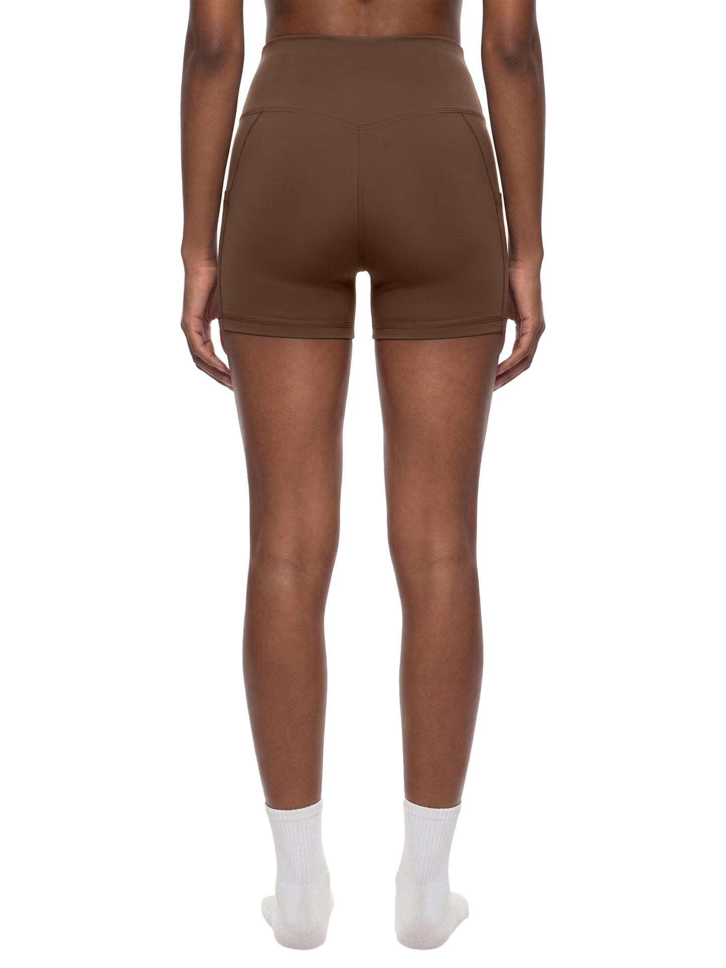 4ever4s Women's High-Waisted Pocket Biker Shorts