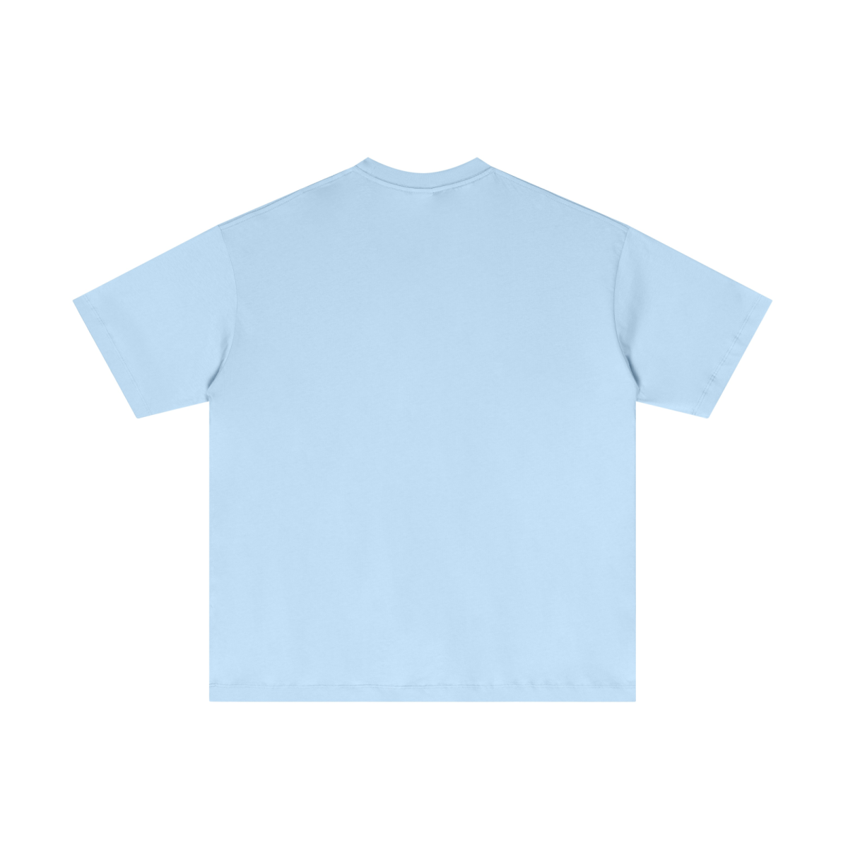 180GSM Men's Low-Shrink Lightweight Cotton T-Shirt Light blue
