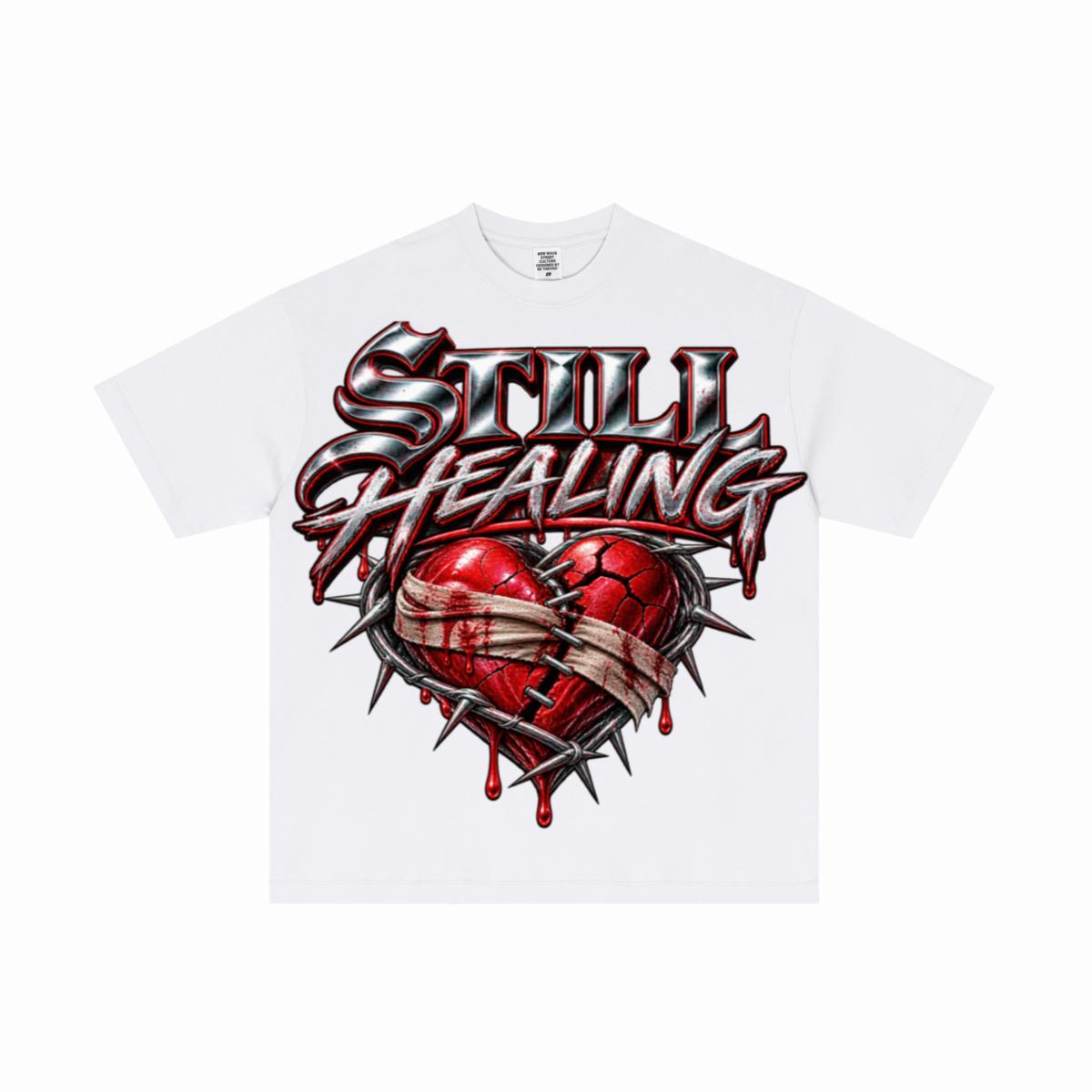 180GSM Men's Low-Shrink Lightweight Cotton T-Shirt  White