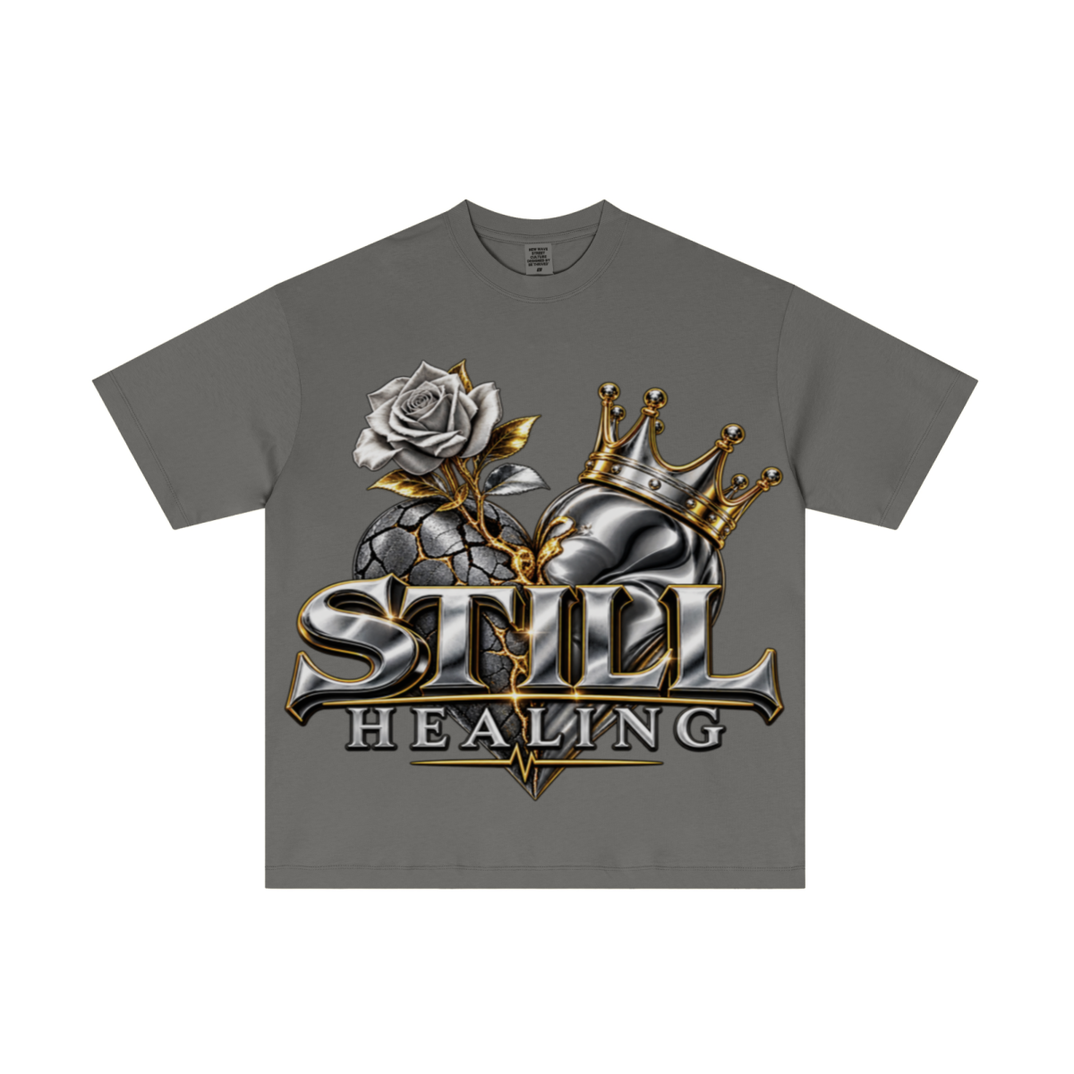 180GSM Men's Low-Shrink Lightweight Cotton T-Shirt Dark gray